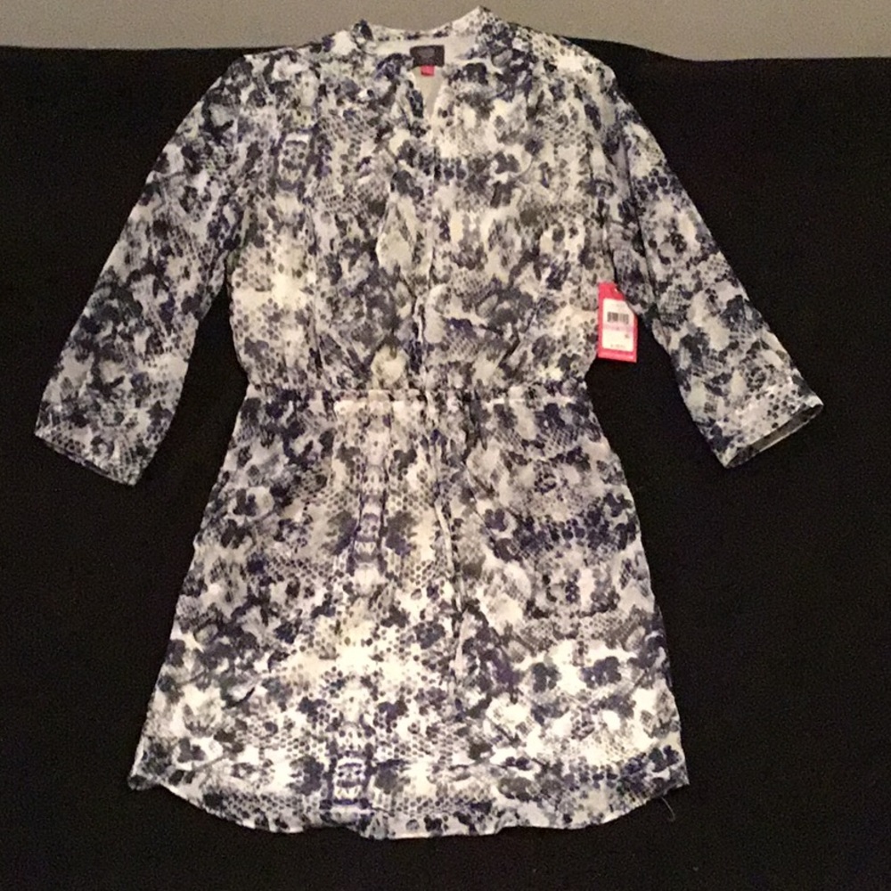 W) Women’s brand new Vince Camuto midi dress w/tag - Picture 1 of 7